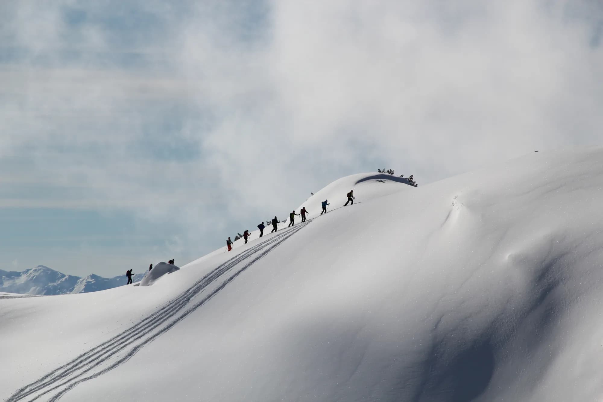 Geführte Gruppenskitour im Rofangebirge in Maurach am Achensee